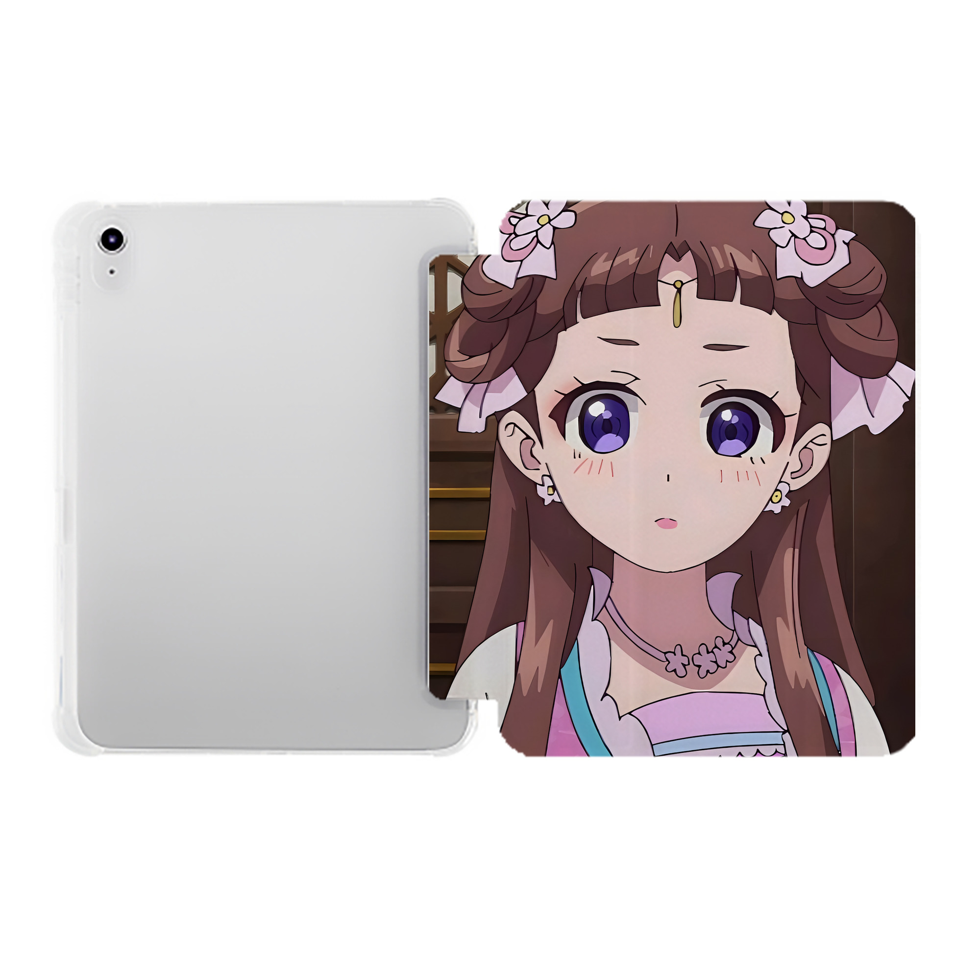 （画像用） 薬屋のひとりごと The Apothecary Diaries IPad ケース ペン収納付き 三つ折りスタンド PUレザー×シリコン 対応機種9.5/10.5/10.9インチ